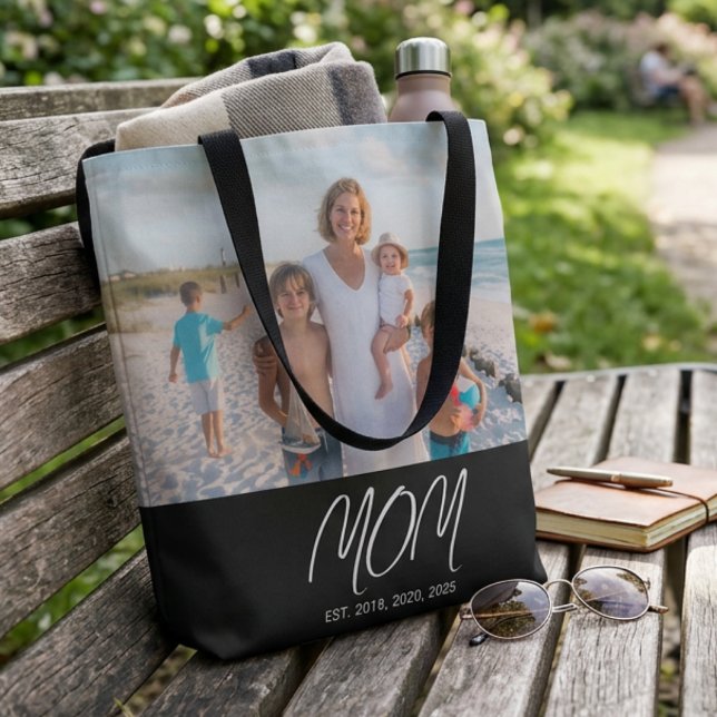 Mama Established Schrift Schwarz Foto-Tasche (Von Creator hochgeladen)