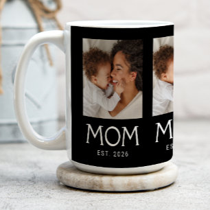 Mama Established Typography Schwarz 3 Foto Kaffeetasse