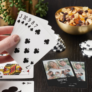 Mama etabliert, 3-Foto-Poker-Karten Spielkarten