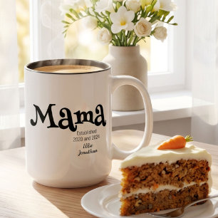 Mama Etabliert Neues Muttergeschenk Zweifarbige Tasse