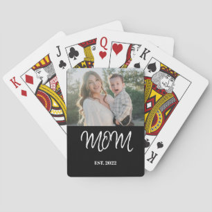 Mama etabliert, Poker Karten mit Foto  Spielkarten