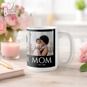 Mama etablierte Classic Caps Schwarz Foto Kaffeetasse