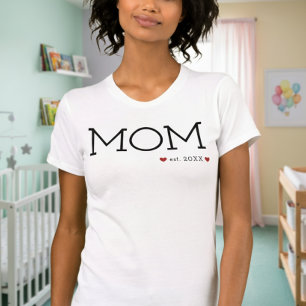 Mama etablierte zwei schwarze Herzklappen T-Shirt
