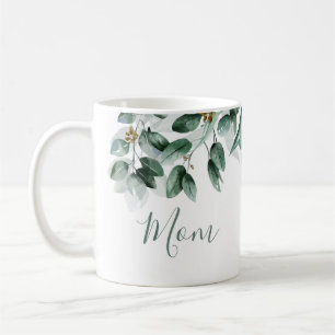 Mama Eucalyptus Foliage Modernes Wasserfarben Kaffeetasse