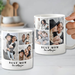 Mama Familienfoto-Collage Mutter Kaffeetasse