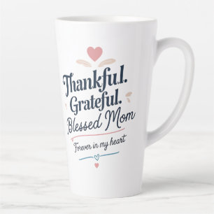 Mama - farbenfrohe Herz Latte Tasse (17oz)