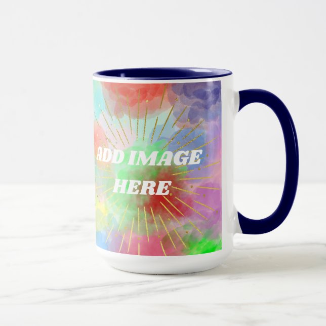Mama - Farbenfrohe Sommerwolken Tasse (Rechts)