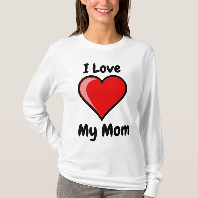 Mama Favorit - Ich Liebe Mein Mama T - Shirt (Vorderseite)