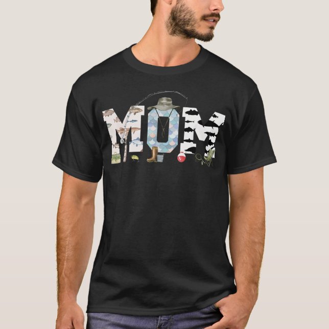 Mama Fischen T-Shirt (Vorderseite)