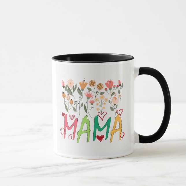 Mama Floral Garden Mug Tasse (Rechts)