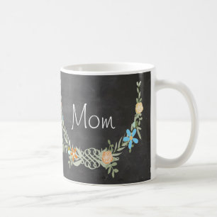 Mama Floral Garland Tasse
