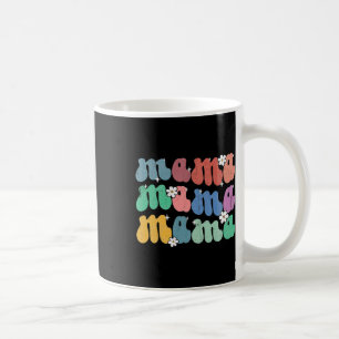 Mama Floral Groovy Mama Leben Mutter Muttertagsmat Kaffeetasse
