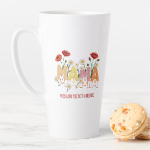 Mama Floral Muttertag Benutzerdefinierter Name Moh Milchtasse
