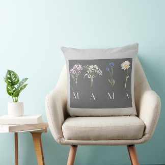 MAMA Florales Botanisches Elegantes Muttertagsgesc Kissen