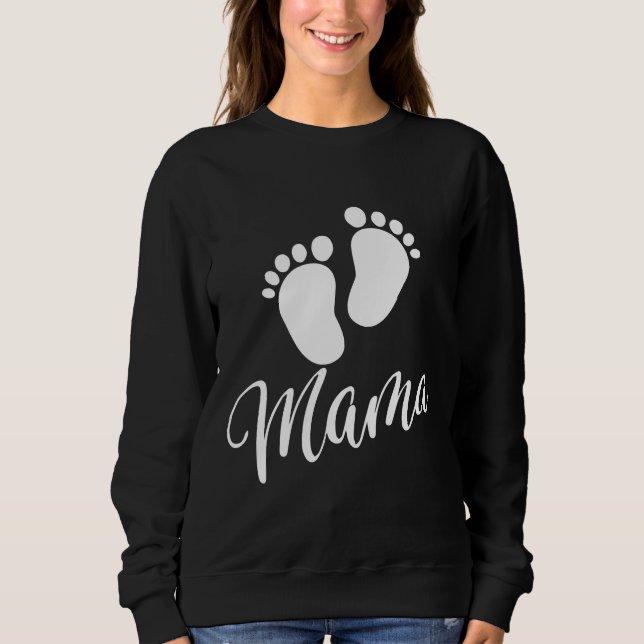 Mama Foot zum Muttertag Sweatshirt (Vorderseite)