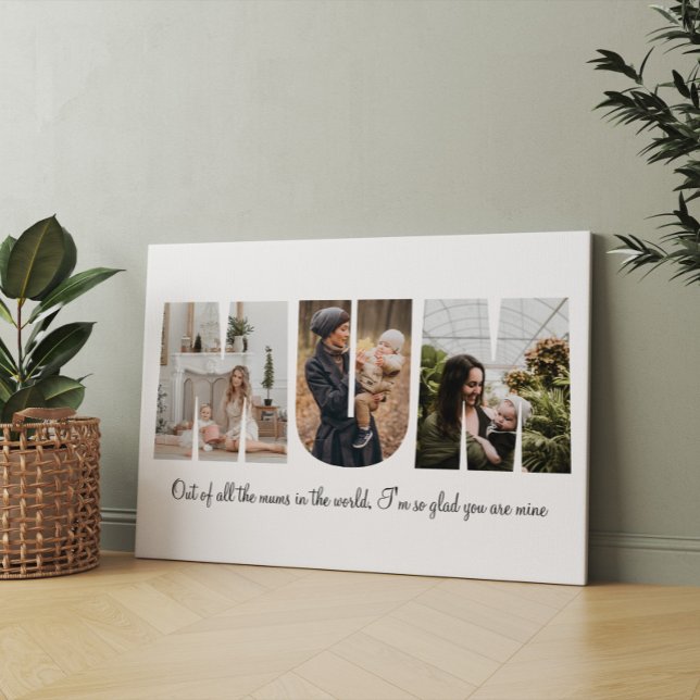 Mama Foto Collage Muttertagsgeschenk Leinwanddruck (Von Creator hochgeladen)
