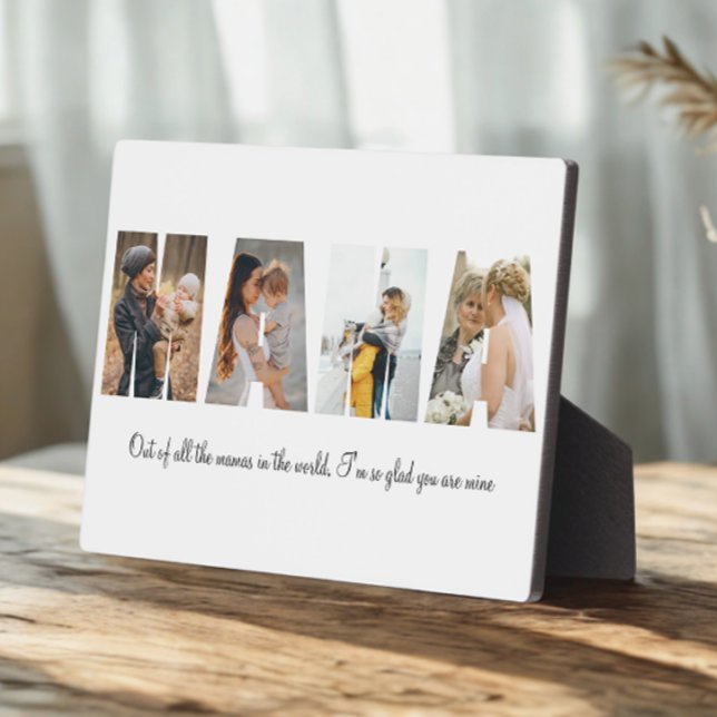 Mama Foto Collage Plaque für Muttertag Fotoplatte (Von Creator hochgeladen)