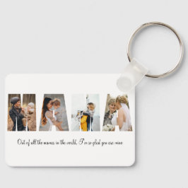 Mama Foto Collage Schlüsselanhänger für Muttertag