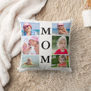 Mama Foto Collage Throw Kissen