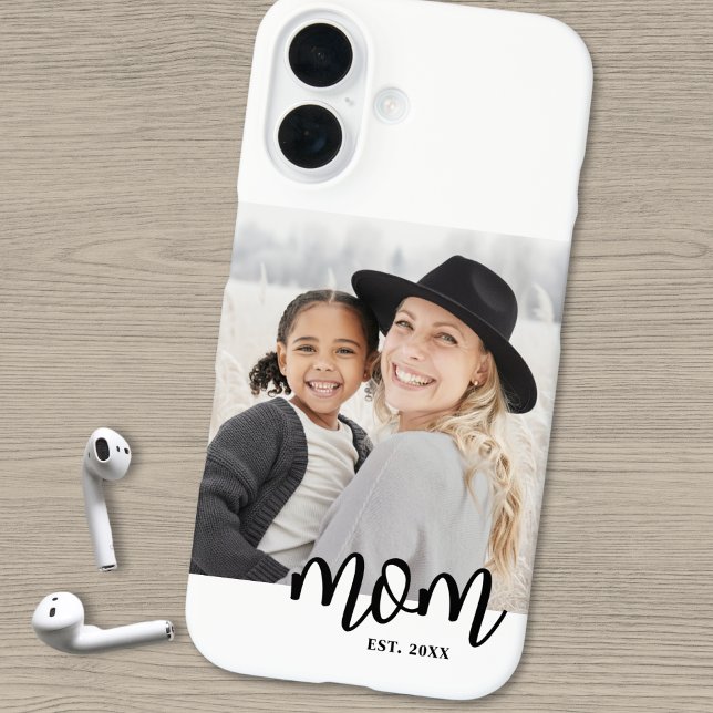 Mama: Foto-Geschenk Case-Mate iPhone Hülle (Mom Established Photo Gift iPhone 16 Case)