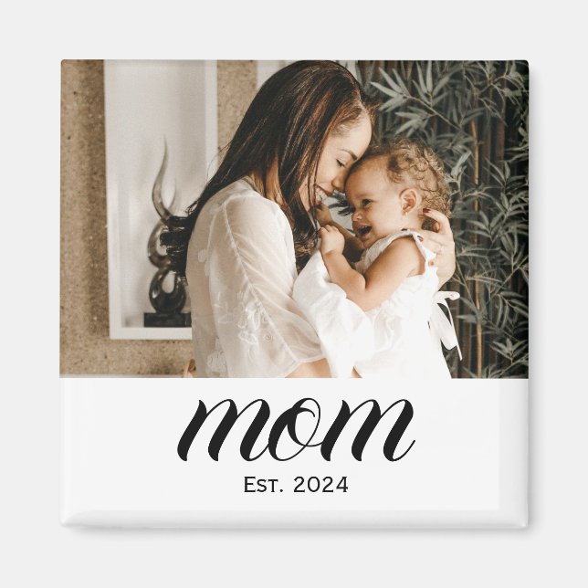 Mama Foto-Geschenkmagnet Magnet (Vorne)