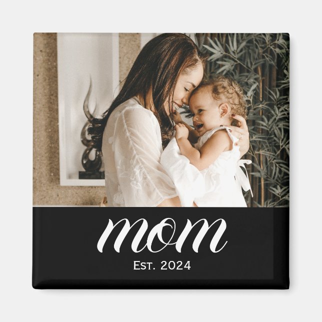 Mama Foto-Geschenkmagnet Magnet (Vorne)