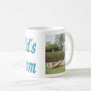 Mama Foto Himmelsblau Text Kaffee Tasse