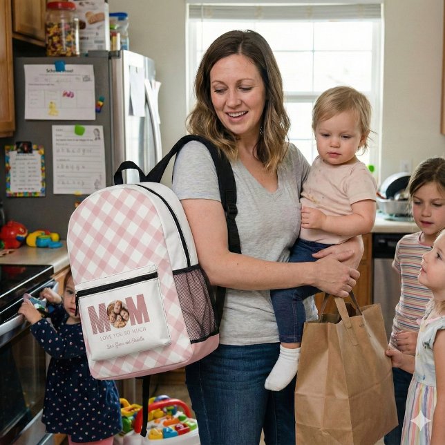 Mama Foto Rucksack (Celebrate mom with this personalized photo backpack! )