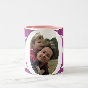 Mama-Foto-Tasse Zweifarbige Tasse
