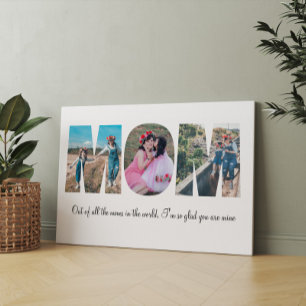 Mama FotoCollage Leinwand