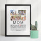 Mama Fotos Dinge, die wir über Sie Liebe Muttertag Poster (Von Creator hochgeladen)