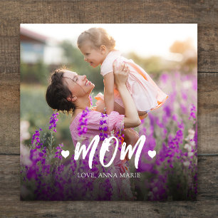 Mama Fotovorlage Niedlich Personalisiert Leinwanddruck