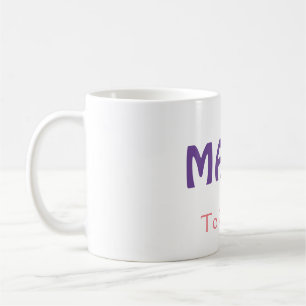 Mama frohe Mütter Retro Lila Namenstext Vint Kaffeetasse