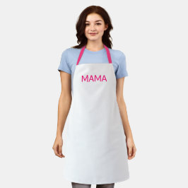 Mama fuchsia weiße Mama auf Spanisch Minimalistin Schürze