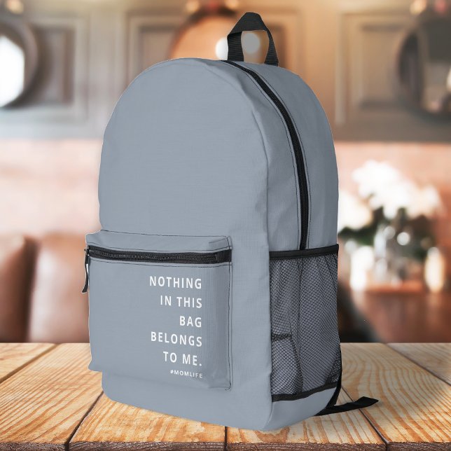 Mama | Fun Slogan Moderne Minimalistische Muttersc Bedruckter Rucksack (Von Creator hochgeladen)