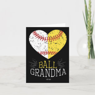 Mama Funny Baseball T Shirt Ball Funny Oma Soft Karte