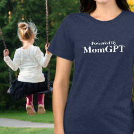 Mama Funny Birthday - Powered by MomGPT - Ai Joke Tri-Blend Shirt