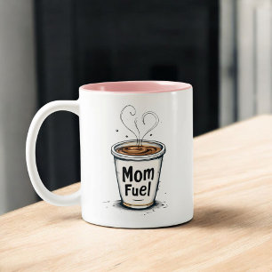 Mama   Funny Coffee Lover Mama Geschenk   Zweifarbige Tasse