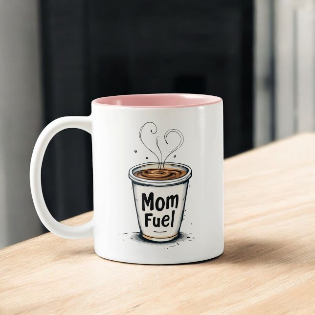 Mama | Funny Coffee Lover Mama Geschenk | Zweifarbige Tasse (Von Creator hochgeladen)