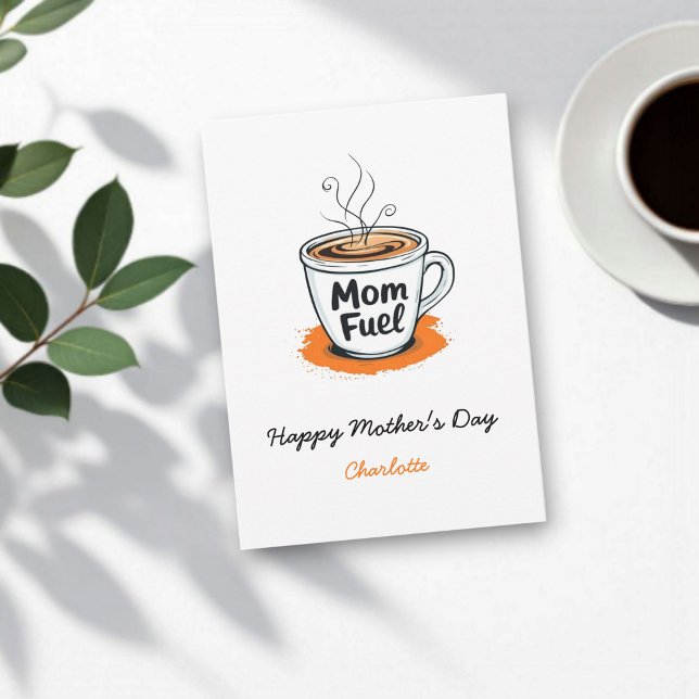 Mama | Funny Coffee Lover Mamas Muttertag Karte (Von Creator hochgeladen)