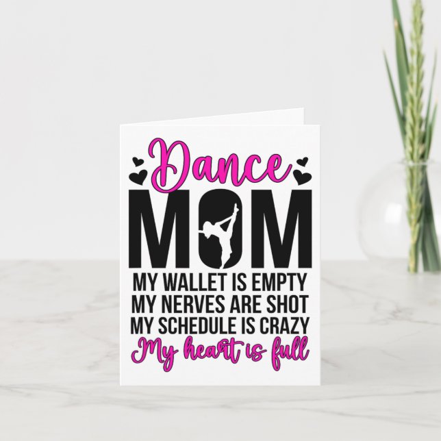 Mama Funny Dancing Mama Ein Tänzer Mama Tanz Karte (Vorderseite)