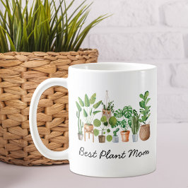 Mama für beste Pflanze Wasserfarben Kaffeetasse