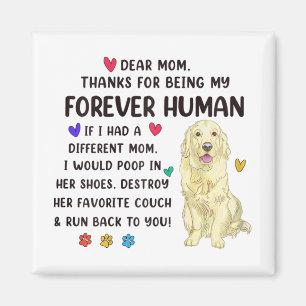 Mama für die menschliche Creme Golden Retriever Mü Magnet