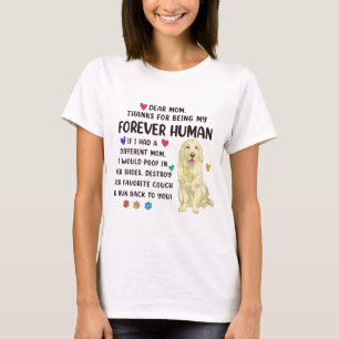 Mama für die menschliche Creme Golden Retriever Mü T-Shirt