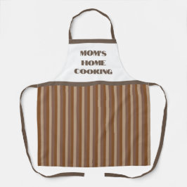 Mama für einfaches Brown Stripe Zuhause Cooking Sc Schürze