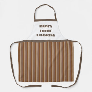 Mama für einfaches Brown Stripe Zuhause Cooking Sc Schürze