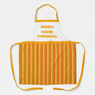 Mama für einfaches Orange Stripe Zuhause Cooking S Schürze