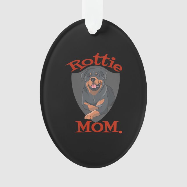 Mama für Frauen, Rottie Ornament (Vorderseite)