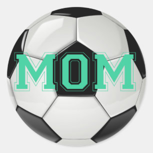Mama für Fußball Runder Aufkleber