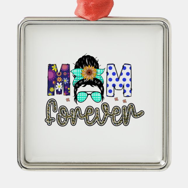 Mama für immer ornament aus metall (Vorne)